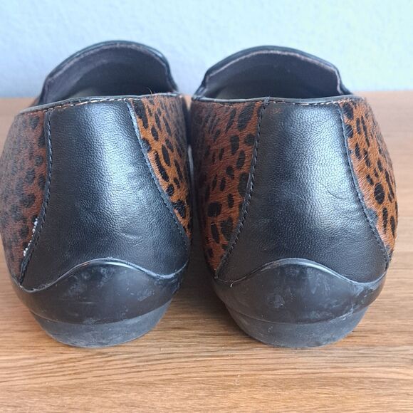 Dansko Olivia Women’s 11–11.5 41 Calf Hair Cheetah Print Leather Slip-On Loafers - Picture 3 of 10